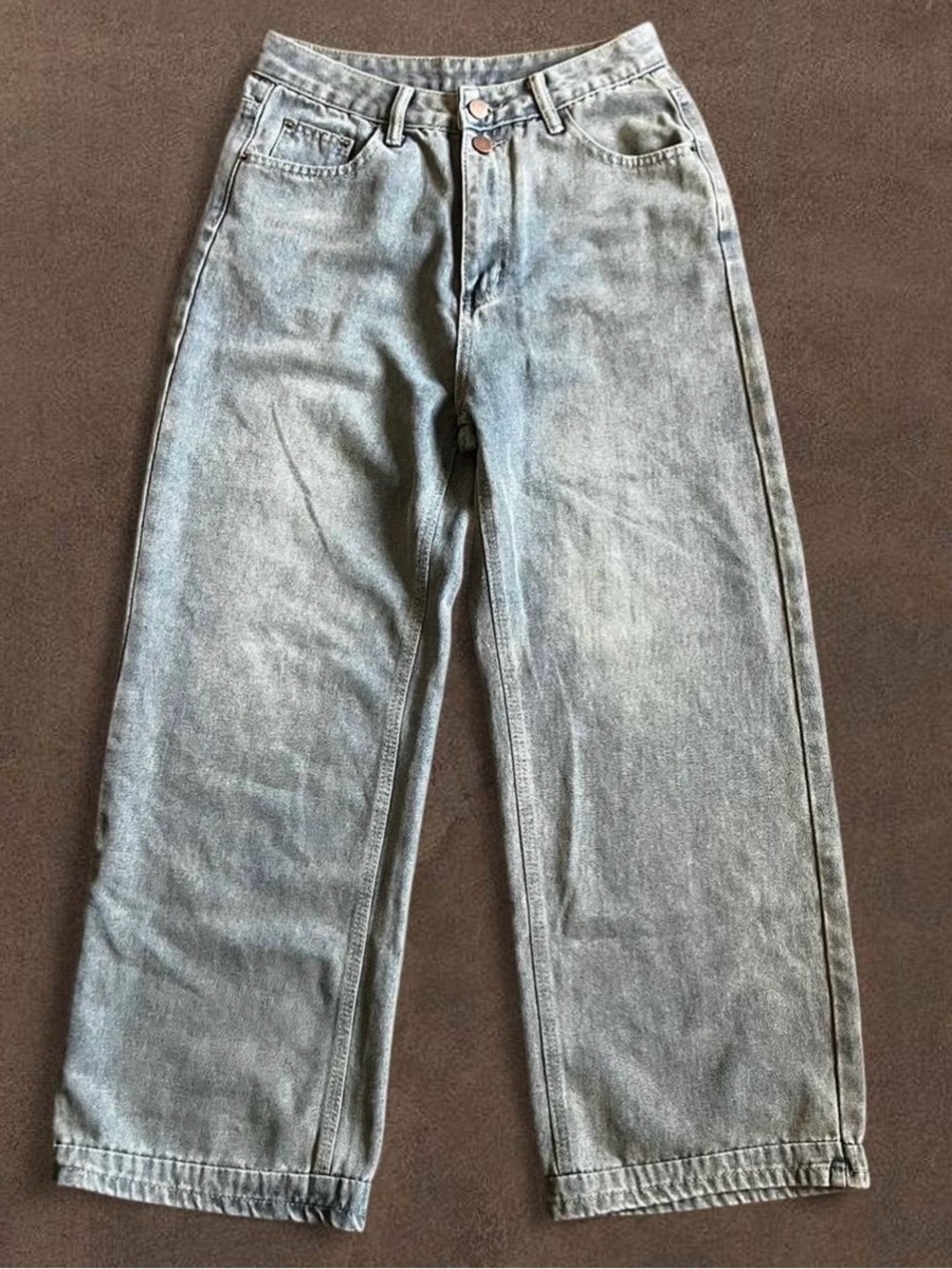 Women’s Wide Leg Blue/Grey Wash Jeans